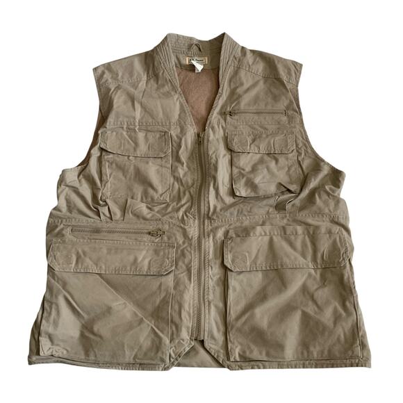 L.L Bean Men's Size XL Tropic Weights Utility Hunting Travel Safari VTG Vest - Picture 15 of 16